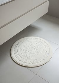 PAMUKLU SU EMİCİ BANYO PASPASI YUVARLAK ø60 CM