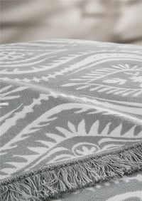PETRA PAMUKLU ÇİFT KİŞİLİK BATTANİYE | GRİ, 200X220 CM