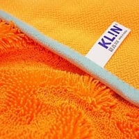 KLIN Drying Zero HD Plus Mikrofiber Kurulama Havlusu 950 GSM Uzun Tüylü (Turuncu) - 90x70 cm