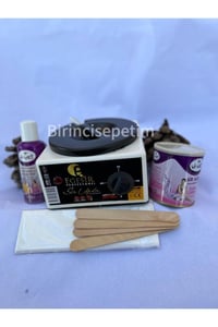 Makinalı Ağda Seti (MAKİNE 240 ML PUDRALI AĞDA TEMİZLEME YAĞI SPATULA)hediyeli Ürün