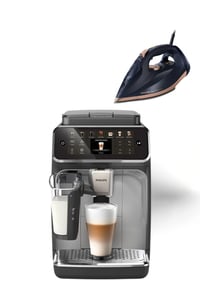 PHILIPS ESPRESSO MAK. EP-4446/70 (12 ÇEŞİT) + DST-7510/80 ÜTÜ HEDİYELİ