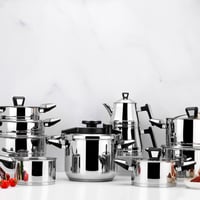 SCHAFER TENCERE ÇELİK ÇEYİZ SETİ PREMİUM 18 PARÇA-INOX