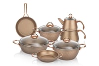 SCHAFER TENCERE ÇEYİZ SETİ Y.Y NEW RANGE 11 PARÇA-BAKIR