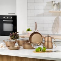 SCHAFER TENCERE ÇEYİZ SETİ Y.Y NEW RANGE 11 PARÇA-BAKIR