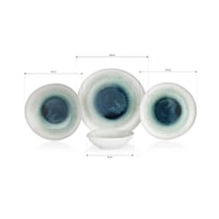 SCHAFER YEMEK TAKIMI LUNAR 24 PARÇA-SU YEŞİLİ