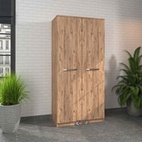 SEMBOL KD 07 İKİ KAPAKLI KİLER DOLABI 165 DERECE AÇILIR 3 ÇEKMECELİ ATLANTİK ÇAM