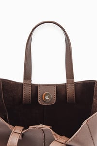 Acı Kahve Bucket Form Esintili City Çanta