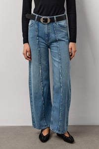 Açık Mavi Mom Fit Yüksek Bel Jean