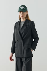 Antrasit Multi Cep Detaylı Kruvaze Blazer