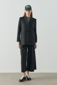 Antrasit Multi Cep Detaylı Kruvaze Blazer