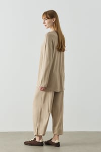 Bej Oversize Uzun Kol Basic Body