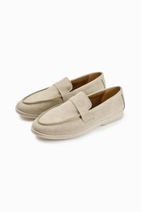 Bej Süet Günlük Loafer