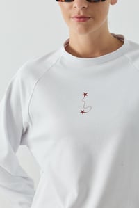 Beyaz Main CharacterBaskılı Uzun Kol T-shirt