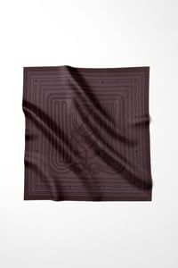 Bordo Cavalier Desen Omuz Şal Eşarp