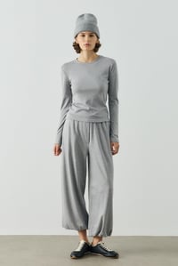 Gri Basic Uzun Kollu Body