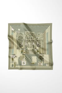 Haki Gallery Desen Omuz Şal Eşarp