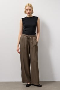 Haki Relax Fit Bol Paça Pantolon