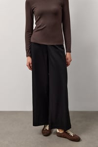 Kahverengi Basic Uzun Kollu Bisiklet Yaka Body