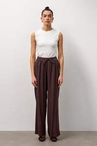 Kahverengi Relax Fit Bol Paça Pantolon
