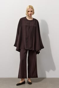 Kahverengi Soft Line Dökümlü Takım