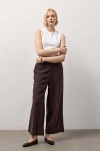 Kahverengi Soft Line Dökümlü Takım