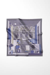 Lacivert Gallery Desen Omuz Şal Eşarp