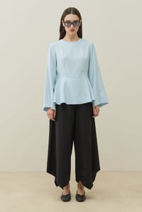 Mavi Bel Formlu Minimal Bluz