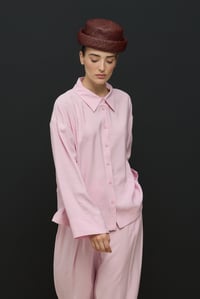 Pembe Comfort Gömlek Pantolon Takım