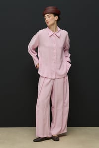 Pembe Comfort Gömlek Pantolon Takım