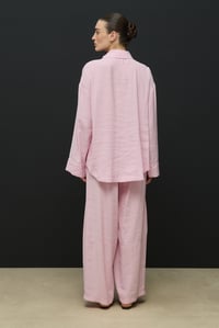 Pembe Comfort Gömlek Pantolon Takım