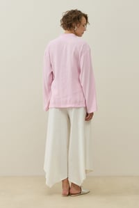 Pembe Kruvaze Bağlamalı Mini Kimono