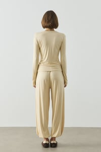 Sarı Basic Uzun Kollu Body