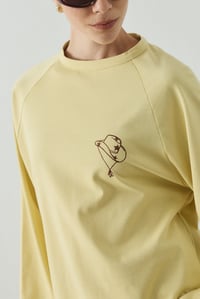 Sarı Between Seasons Baskılı Uzun Kol T-shirt