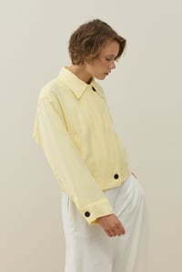 Sarı Mini Bomber Ceket