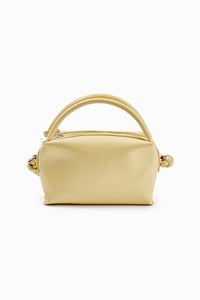 Sarı Minimal Logolu Mini Çanta