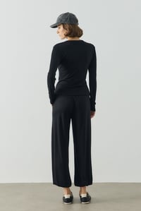 Siyah Basic Uzun Kollu Body