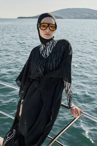 Siyah Şifon Maxi Pareo