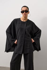 Siyah Soft Line Dökümlü Takım