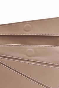 Vizon Geometrik Dikiş Detaylı Mini Çanta