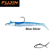 Fujin Zand Eel 11 Cm 7 gr ve 14 gr Double Body ve Jig Head Silikon Yem