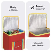 MACK MCB-002 Termos Çanta Kırmızı 30.5 Litre