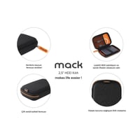 MACK MCC-4008 2.5 Hard Disk Kılıfı Siyah / Turuncu