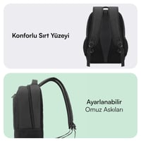 MACK MCC-505BG 15.6 Move Notebook Sırt Çantası Siyah Gri