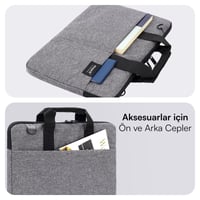 MACK MCC-702 14.1 City Fit Eco Notebook Çantası Gri