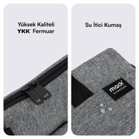 MACK MCC-702 14.1 City Fit Eco Notebook Çantası Gri