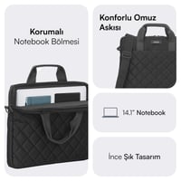 MACK MCC-901 14.1 iksy Notebook Çantası Siyah