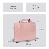 MACK MCC-905 14.1 iksy Notebook Çantası Pembe