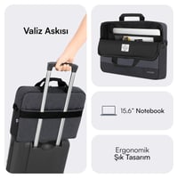 MACK MCE-1101 15.6 UNICITY Eco Notebook Çantası Siyah