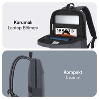 MACK MCE-1103 15.6 UNICITY Eco Notebook Sırt Çantası Siyah