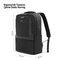 MACK MCE-1202 15.6 OFFICE Pro-1 Eco Notebook Sırt Çantası Siyah
